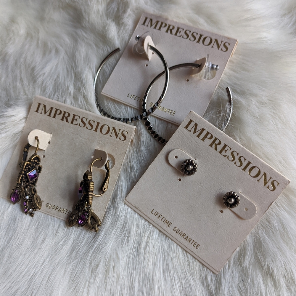 ✨ 3 PC boho earring bundle !